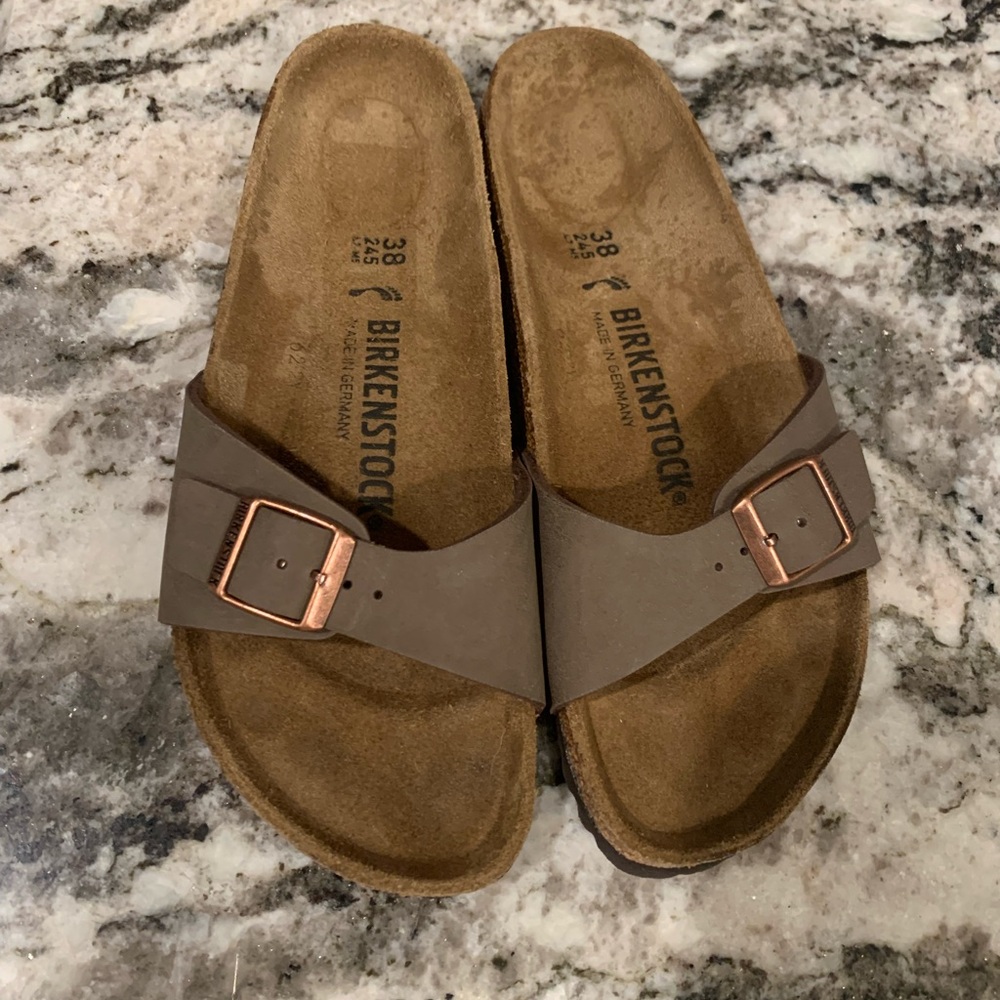Birkenstock Madrid Buckle Slide Sandal‎ - Mocca - EU 38 - L7/M5